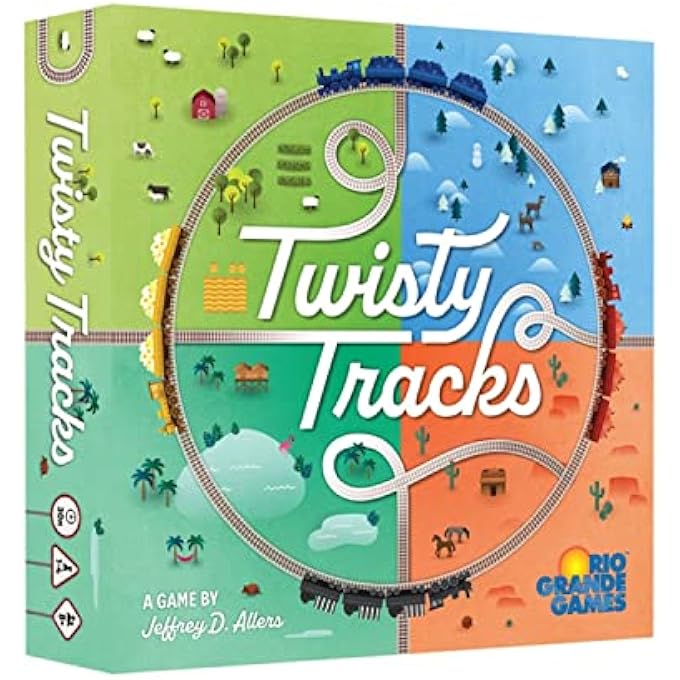 ريو جراند جيمز المسارات الملتوية قطار الملاحة بناء لوحة استراتيجية الأسرة للأعمار من 10 سنوات فما فوق 14 لاعبا 30 دقيقة وقت اللعب