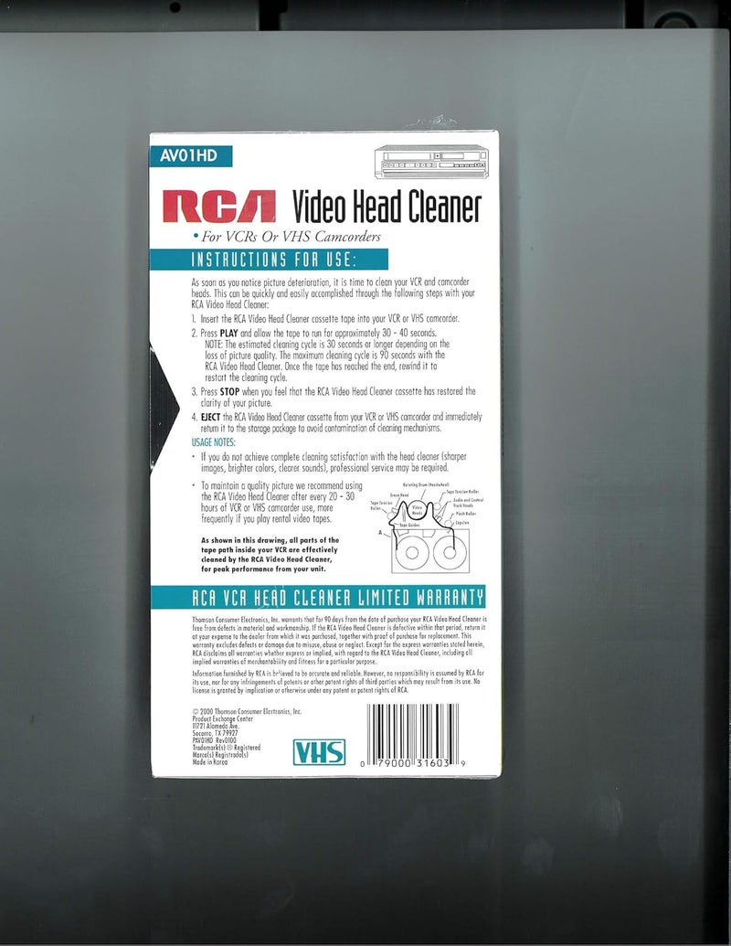 rca AV01HD Video Head Cleaner - Image 2