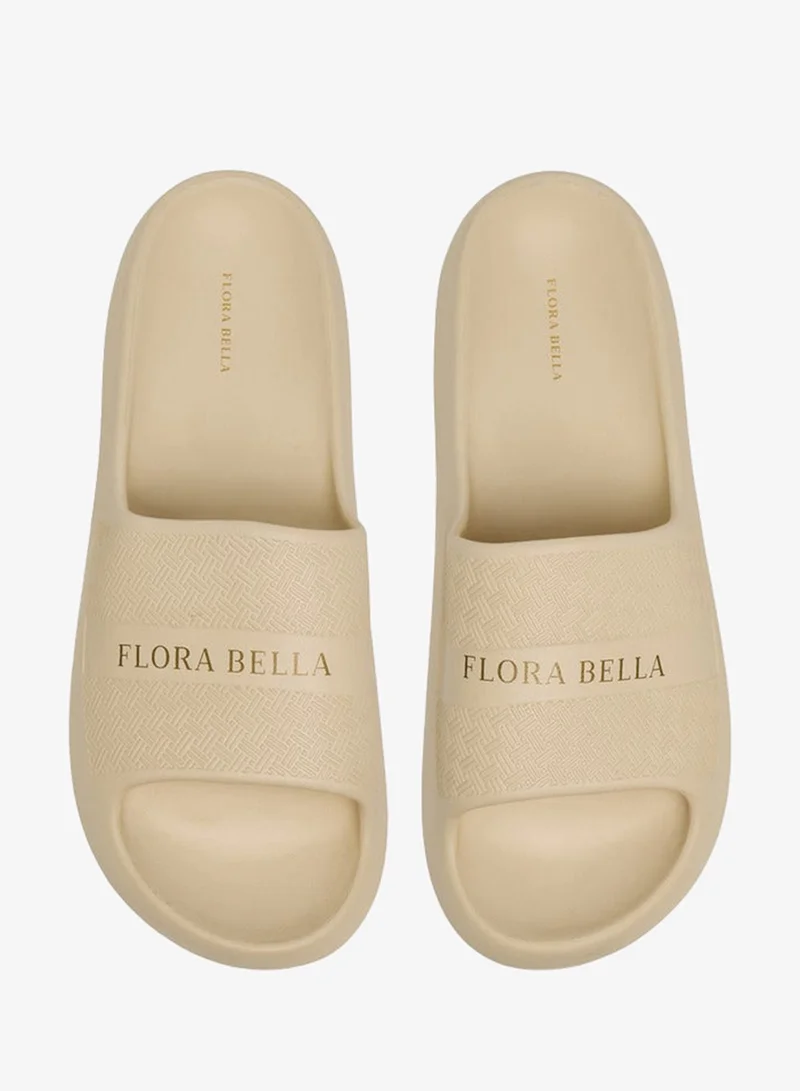 Flora Bella By Shoexpress Women Logo Print Slides
