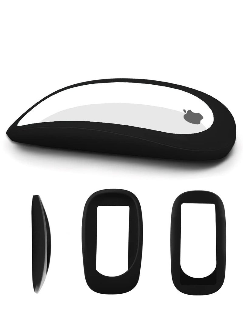 Apple Magic Mouse 1/2 Cover Silicone Protective Skin for Magic Mouse - Magic Mouse Protector - Magic Mouse Accessories (Black)  - Image 1