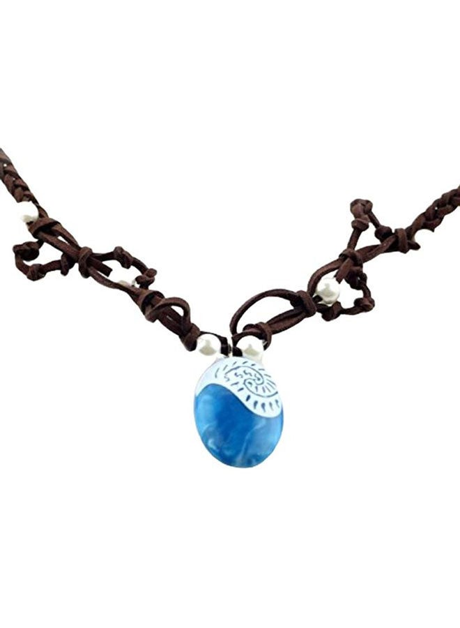 Loquat Princess Moana Girls Dress Costume With Magical Seashell Necklace  - Image 3