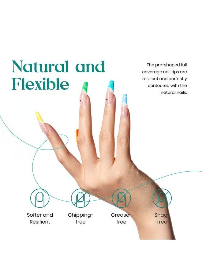 beetles Gel Polish - Beetles Gel Nail Kit Easy Nail Extension Set With 500Pcs Soft Gel Nail Tips Coffin Shape 2 In 1 Nail Glue And Base Gel And Innovative Led Lamp Easy Home Diy Nails Art Gelly Tips Acrylic Nail Kit - Image 1