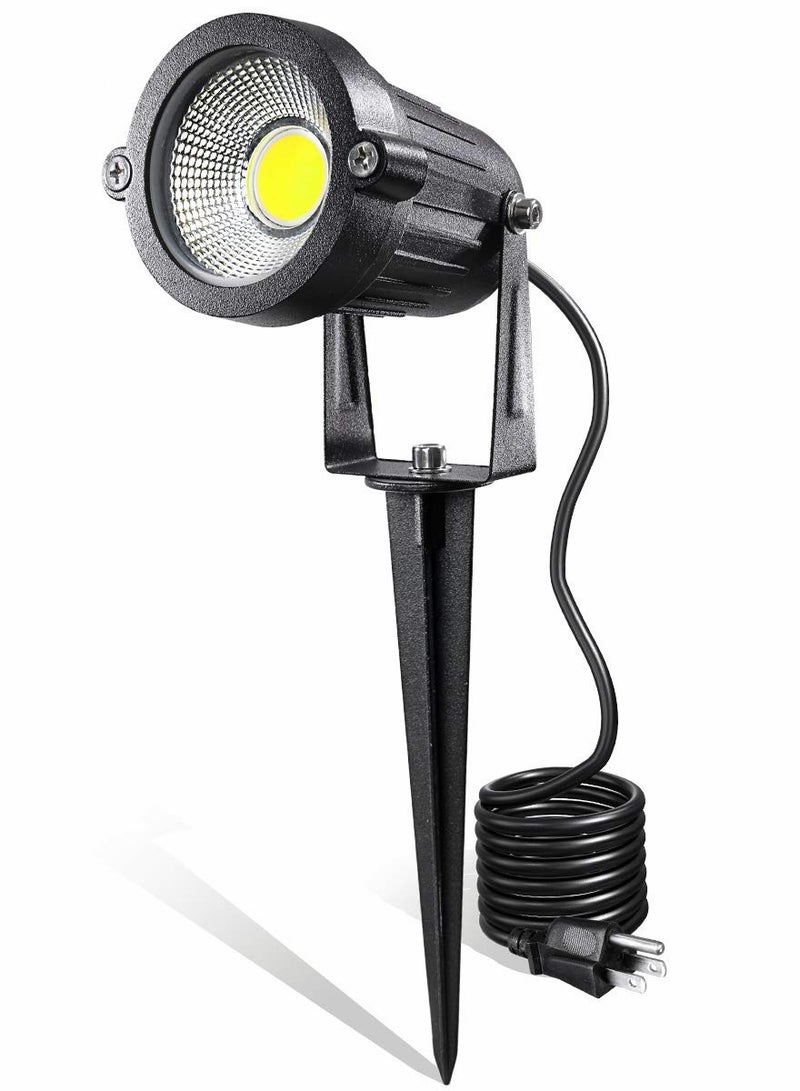 Excefore LED Landscape Lights, AC Outdoor Pathway Garden Yard Spotlight, IP65 Waterproof Flood Light, Spotlight with Spike Stand(Pack of 1, Daylight White) - Image 1