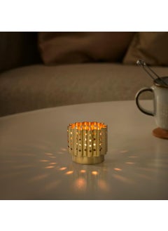 Graidient span Graidient span ikeea AROMATISK Tealight Holder BrassColour Metal 6x5 cm 2x2  - Image 2