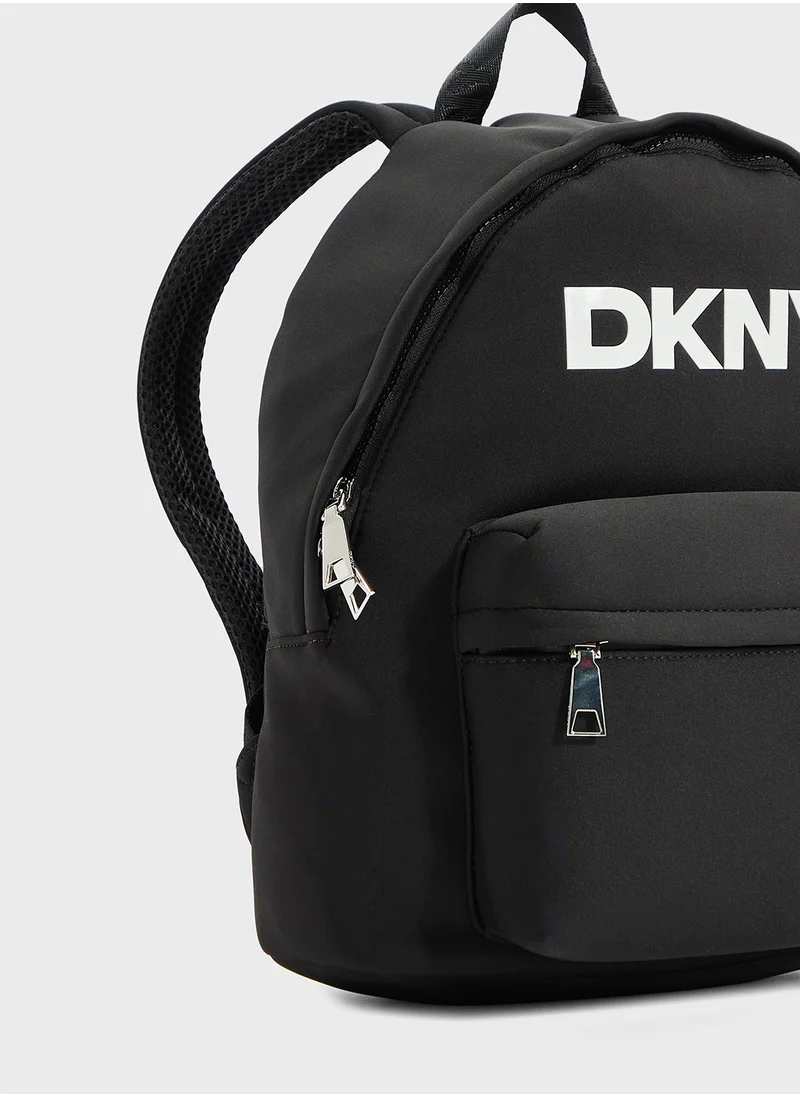 DKNY Jenny Logo Top Handle Zip Through Backpack