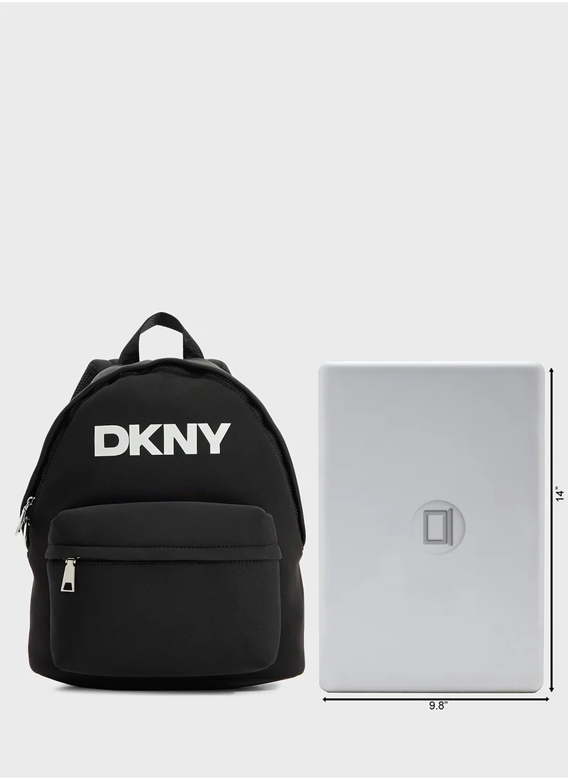 DKNY Jenny Logo Top Handle Zip Through Backpack
