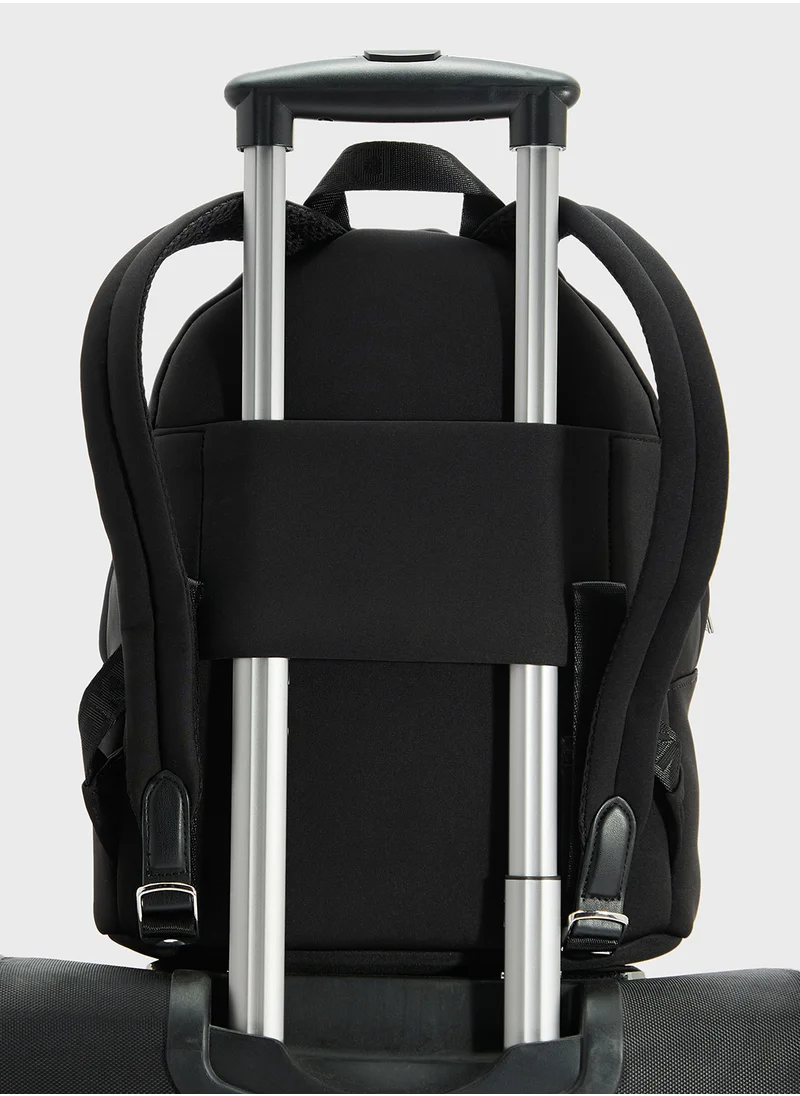 DKNY Jenny Logo Top Handle Zip Through Backpack