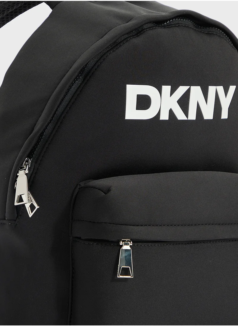 DKNY Jenny Logo Top Handle Zip Through Backpack