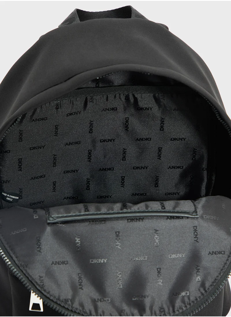 DKNY Jenny Logo Top Handle Zip Through Backpack
