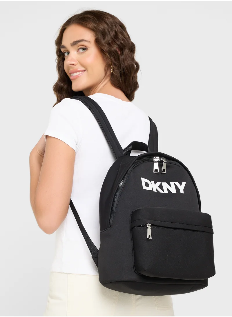 DKNY Jenny Logo Top Handle Zip Through Backpack