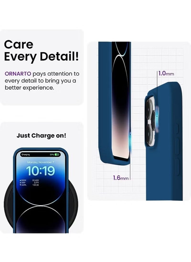 X-level iPhone 15 Pro Max Mobile Case Cover with Soft Liquid Silicone Protection Anti-Scratch Shockproof Accessories Slim Protective Back Cover with Comfortable Hold Touch Feeling and Anti-fingerprint  - Image 2
