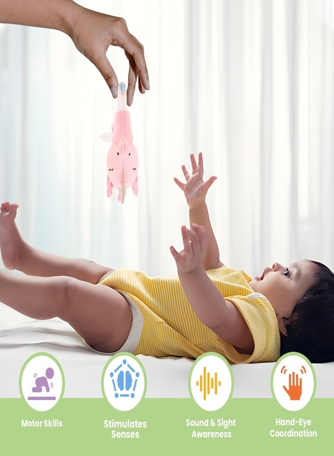 Nuluv Unicorn Ring Rattle Toy, Soft Toy with Rattle Sound, Ring Rattle for Babies and Infants, Develops Sight, Sound and Motor Skills, Lightweight and Portable, Non-Toxic, for Babies 3+ Months - Image 5