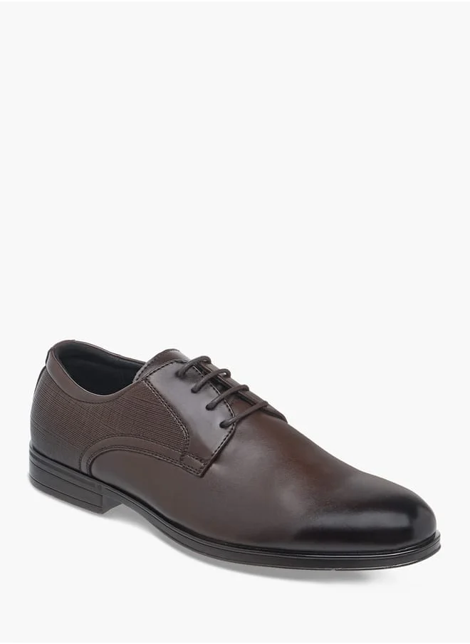 LBL by Shoexpress Men Solid Derby Shoes with Lace-Up Closure