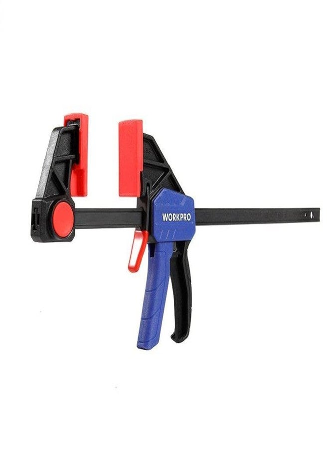 WORKPRO 300mm (12") Quick Release Bar Clamp | 150 lbs Clamping Force | Clamp & Spreader Tool | Lightweight with Soft Jaws | Ideal for Woodworking & DIY Projects - Image 1
