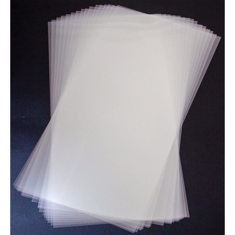 16PCS 6 Mil Blank Mylar Stencil Sheets12 X 24 inch Clear Plastic Sheets Clear Acetate Sheets for Cricut Crafts Clear Plastic Sheets for Crafts and Cutting Machine 6 Mil