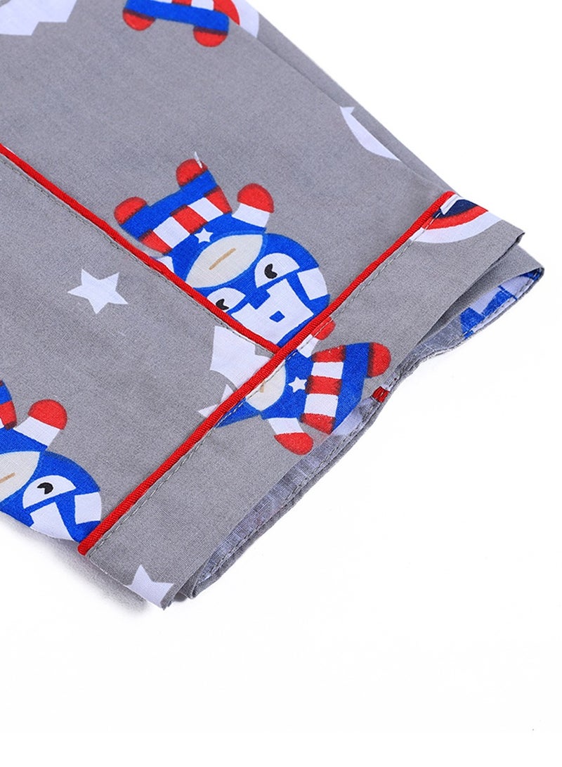 كيدابهو طقم بيجامات للأطفال - كابتن أمريكا اللطيف 2 قطعة - Image 5