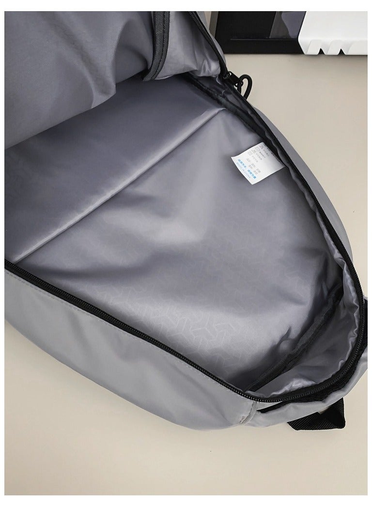 SKT Shiketro New Casual Water-Repellent Backpack Light gray  - Image 2