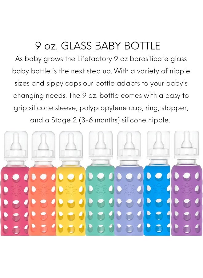 lifefactory Lifefactory Baby Bundle - Bottle Set - Raspberry/Purple - 9 oz - 2 pk  - Image 4
