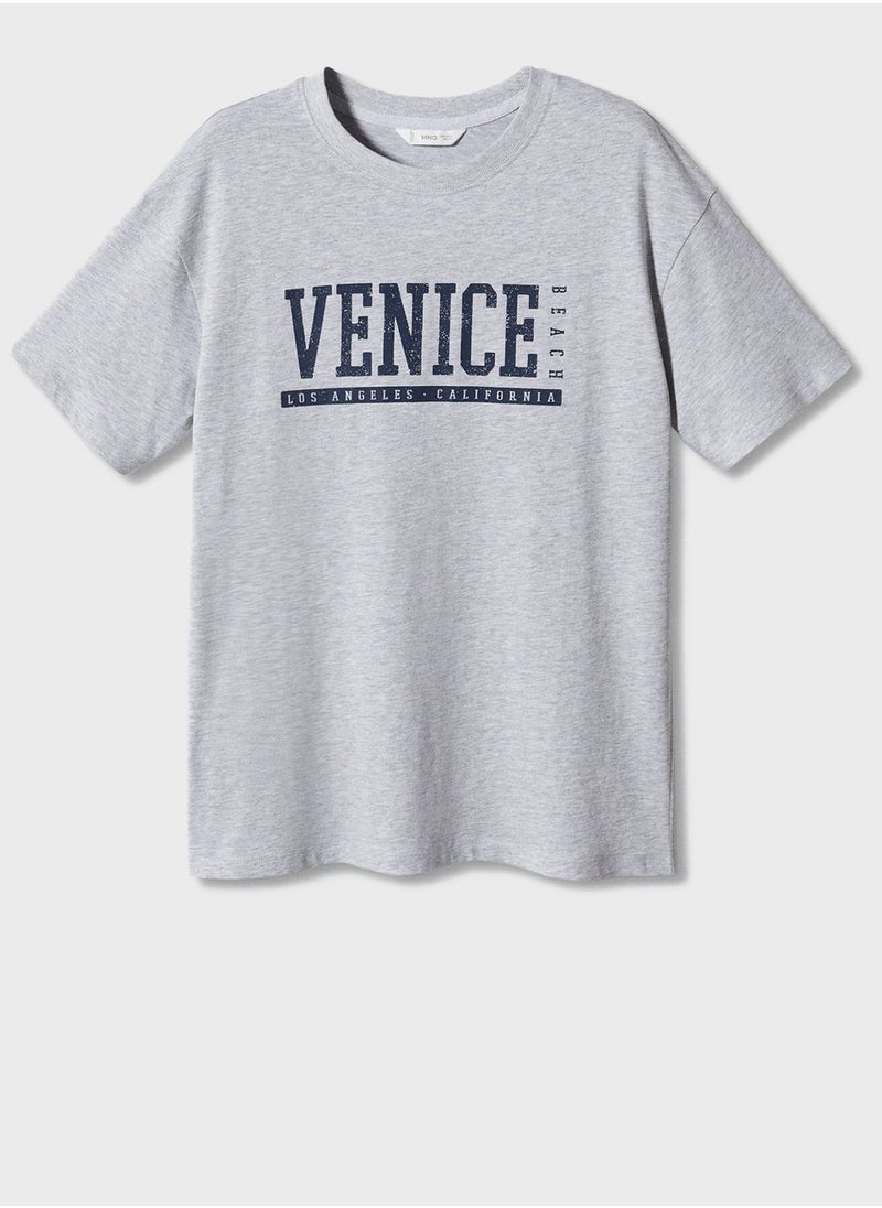 MANGO - Youth Venice Round Neck T-Shirt - Image 1