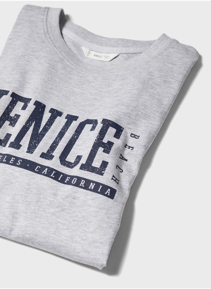MANGO - Youth Venice Round Neck T-Shirt - Image 1