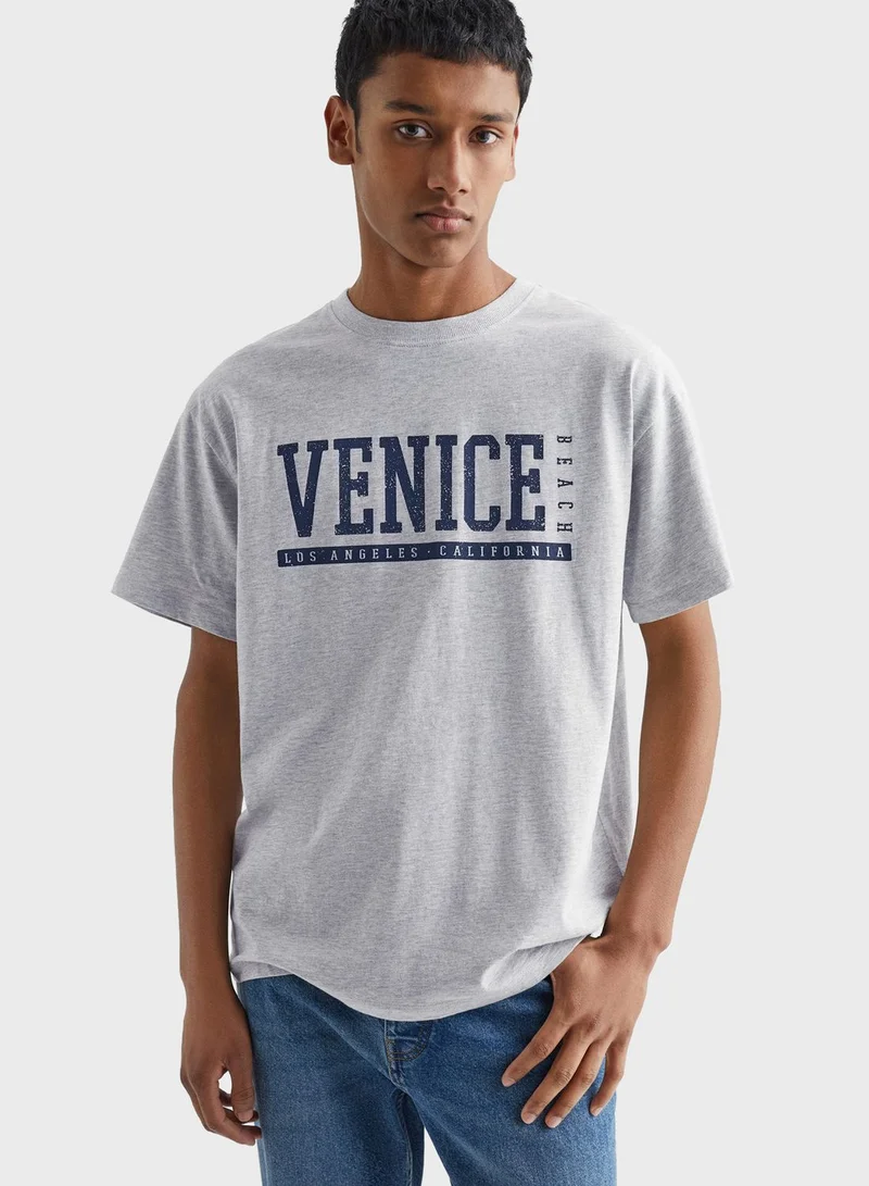 MANGO Youth Venice Round Neck T-Shirt
