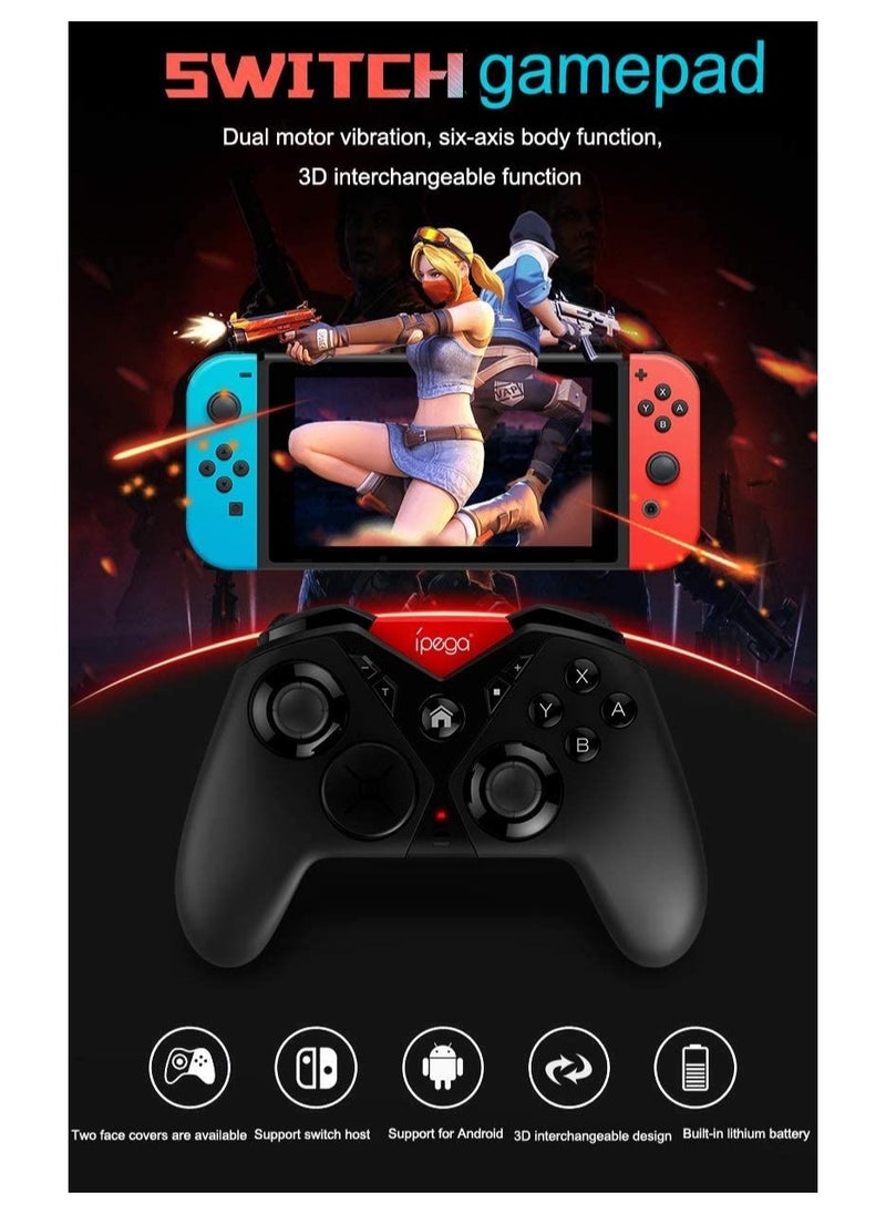 Ipega - Bluetooth Wireless Game Controller for Android/Computer - Camouflage Design Cover - Ergonomic Gamepad with 6-Axis Vibration - Image 1