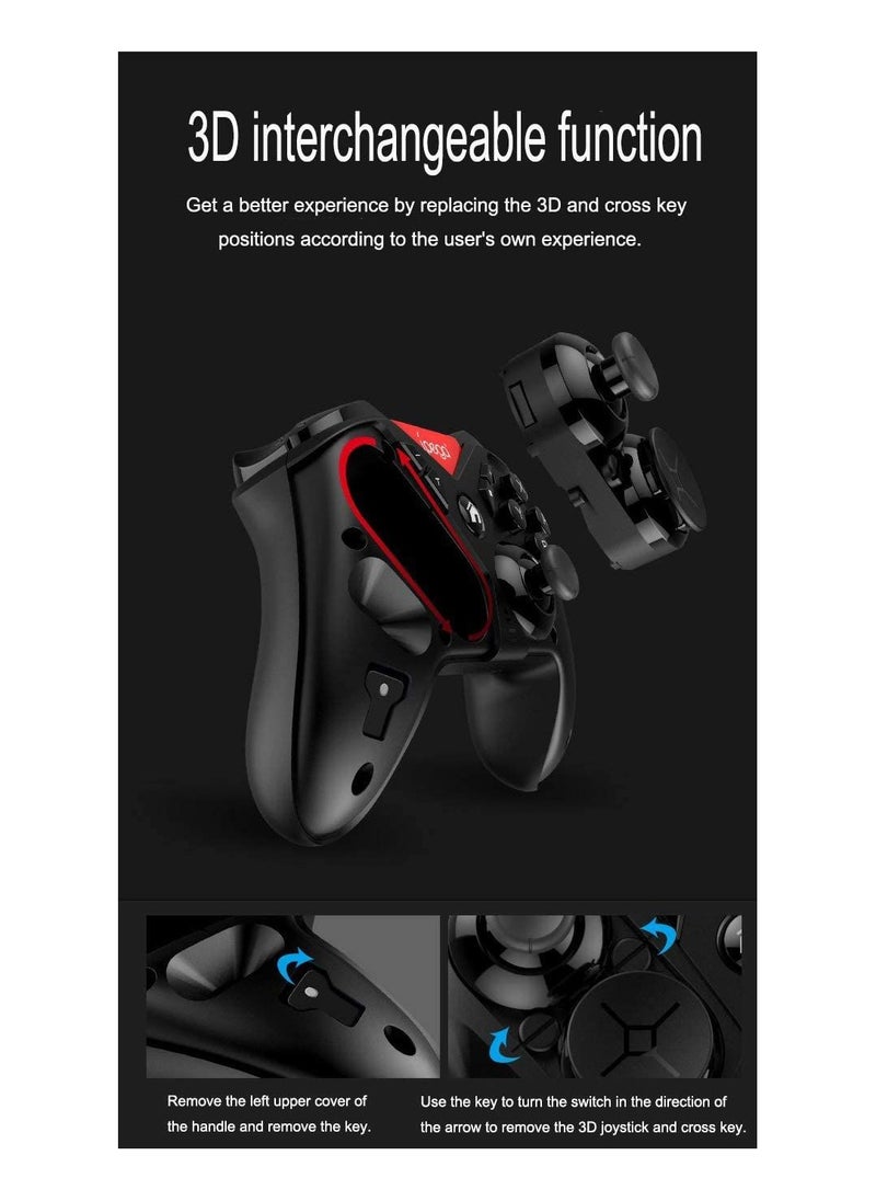Ipega - Bluetooth Wireless Game Controller for Android/Computer - Camouflage Design Cover - Ergonomic Gamepad with 6-Axis Vibration - Image 1