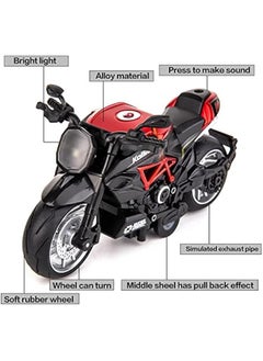 Motorcycle Model, 1:12 Scale Mini Diecast Toy Motorcycle Pull Back Toy Cars with Sound and Light Toys for Boys Toddler Gift - pzsku/Z62ECAB4B2BDCF33ED6A3Z/45/_/1725020210/b36602ca-65a6-414f-9abf-06254191a0e1