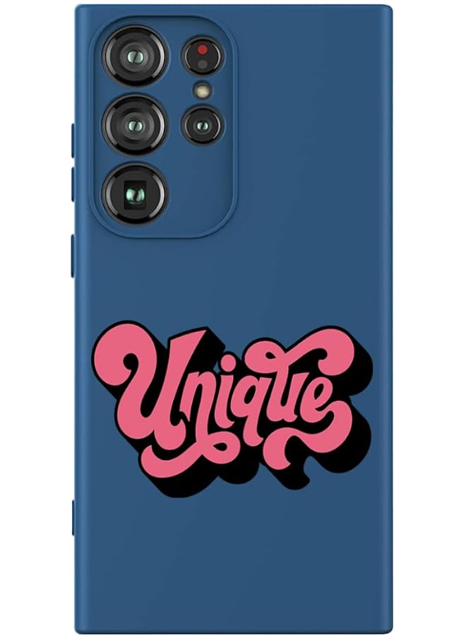 إيروريكس جراب واقٍ رفيع من السيليكون السائل مع حماية كاملة للجسم مضاد للخدش ومضاد للصدمات لهاتف Samsung Galaxy S24 Ultra أزرق فريد 01 متعدد الألوان Mcplssgs24Ubluea653 - Image 1