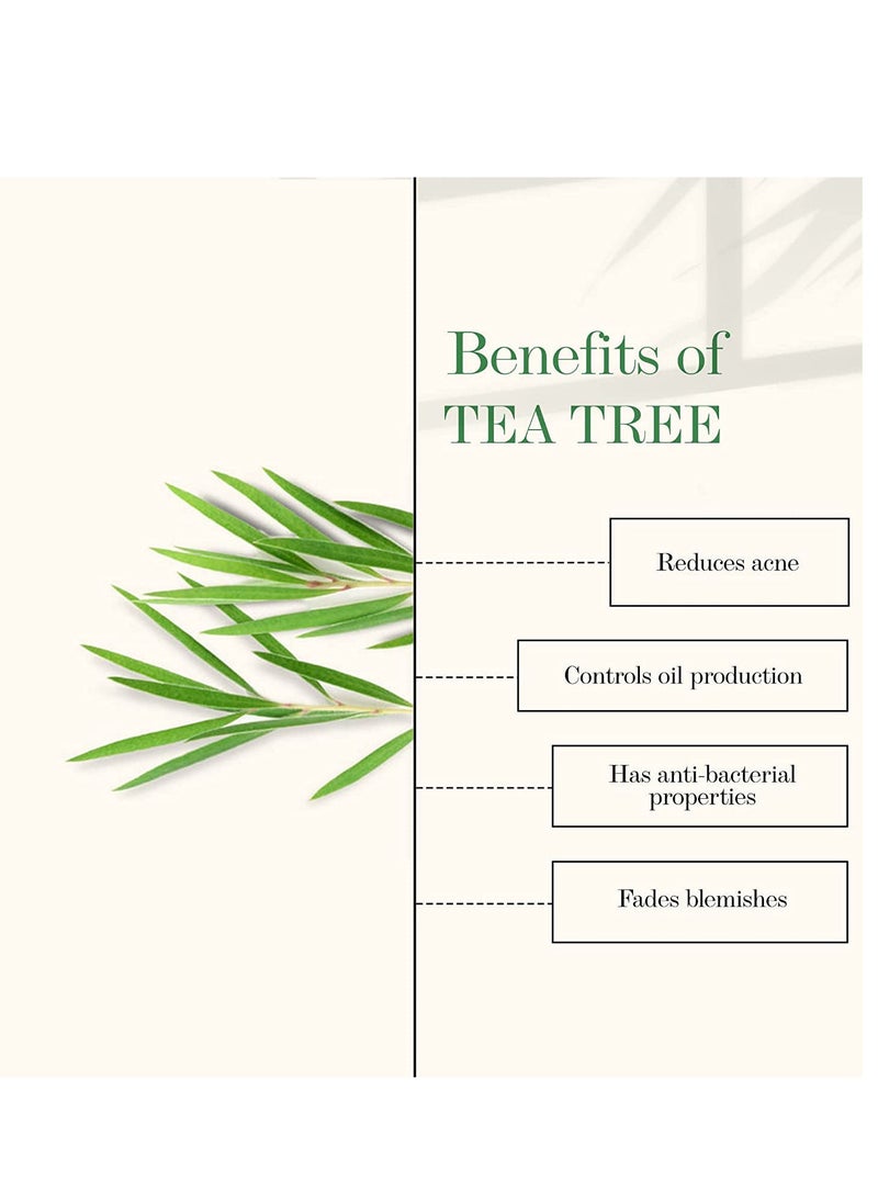 Good Vibes Good Vibes Tea Tree & Mulberry Oil Control & Skin Glow Face Serum, 10 ml Light Weight Moisturizing Face Serum For Oily Skin Helps Reduce Acne & Blemishes, Natural, No Parabens, No Animal Testing  - Image 4