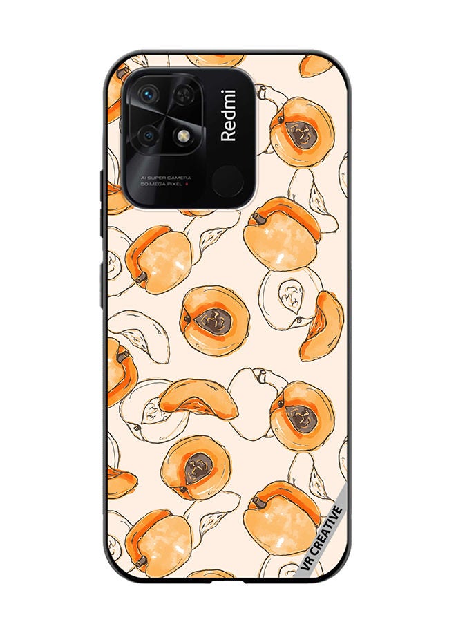 VR CREATIVE Protective Case Cover For Xiaomi Redmi 10C Apricot Design Multicolour - Image 1