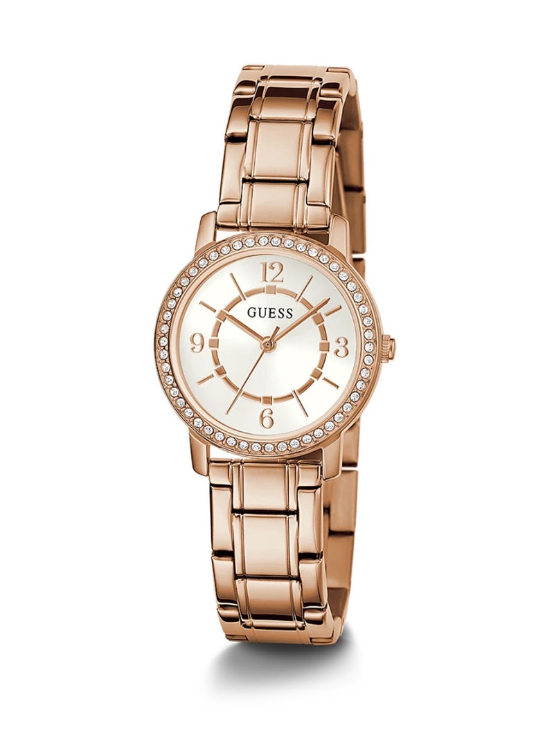 GUESS Women's Melody Analog Quartz Rose Stainless Steel Watch GW0468L3 - 28mm - Image 5