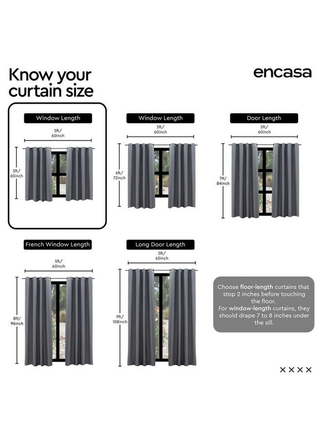 Encasa XO Window Curtains (5 ft, 2 Panels, 44x60 in) I Semi-Blackout 85% Room Darkening I Floral & Geometric Prints I 6 Eyelets I Sound & Heat Reducing - Gingko Blue - pzsku/Z62ECE0B1C5CCD315DBB3Z/45/_/1738305966/7a113963-251e-4049-8132-6ba43fcde7eb