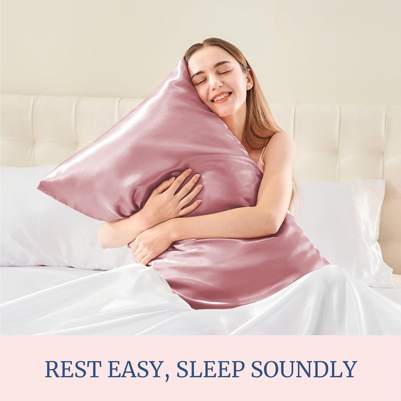 BEDELITE Satin Pillowcase for Hair and Skin, Super Soft and Cooling Similar to Silk Pillow Cases 2 Pack with Envelope Closure, Gift for Women Men(20"x26" Standard Size, Nostalgia) - Image 5
