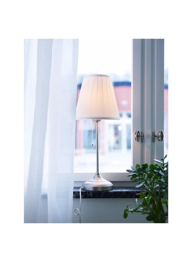 Zaboon Table lamp, nickel-plated/white - Image 5