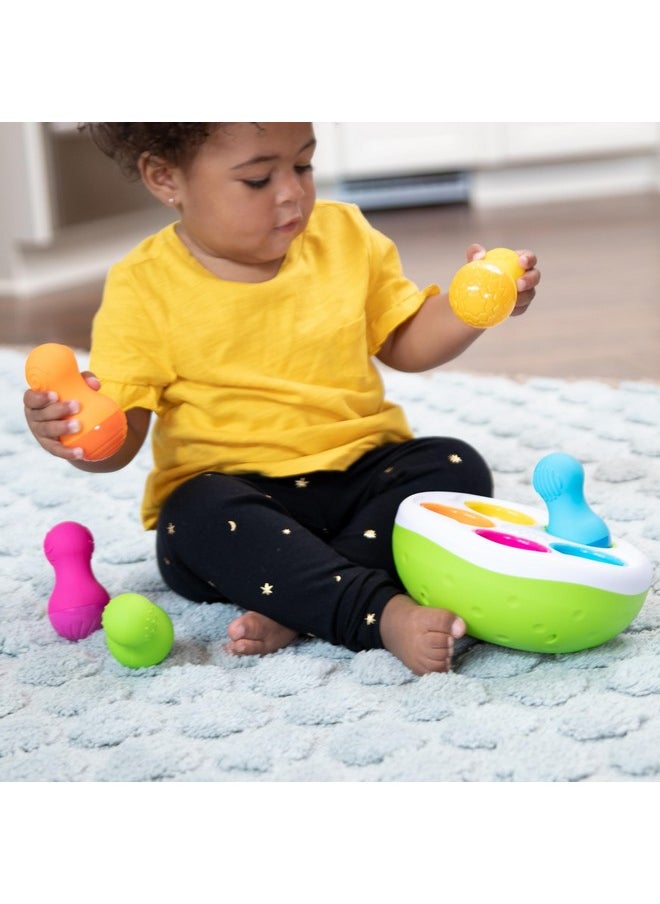 Fat Brain Toys - Fat Brain Toys F248 Fat Brain SpinnyPins, Kids Preschool, Spinning and Sorting Building Sets, Early Development Toy for Babies Aged 18 Months and Older, Multicoloured - Image 1