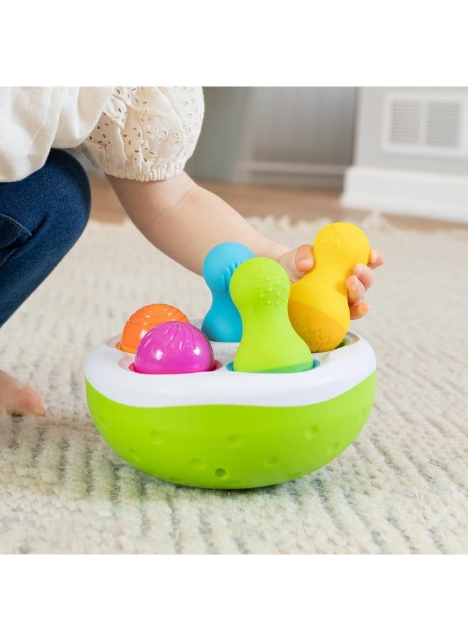 Fat Brain Toys - Fat Brain Toys F248 Fat Brain SpinnyPins, Kids Preschool, Spinning and Sorting Building Sets, Early Development Toy for Babies Aged 18 Months and Older, Multicoloured - Image 1