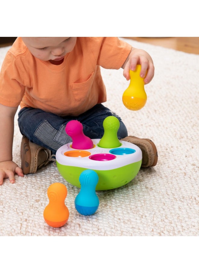 Fat Brain Toys - Fat Brain Toys F248 Fat Brain SpinnyPins, Kids Preschool, Spinning and Sorting Building Sets, Early Development Toy for Babies Aged 18 Months and Older, Multicoloured - Image 1
