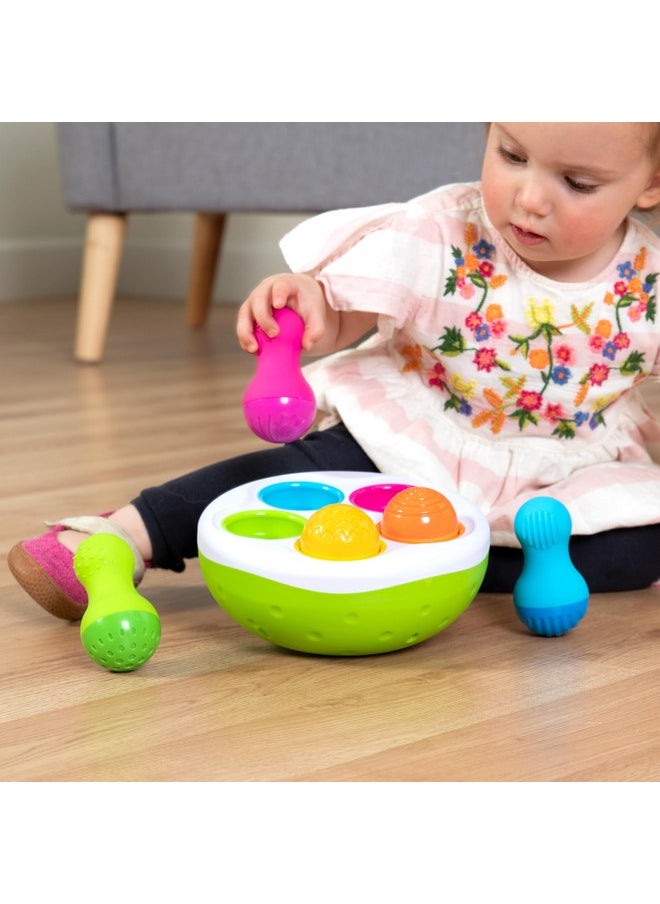 Fat Brain Toys - Fat Brain Toys F248 Fat Brain SpinnyPins, Kids Preschool, Spinning and Sorting Building Sets, Early Development Toy for Babies Aged 18 Months and Older, Multicoloured - Image 1
