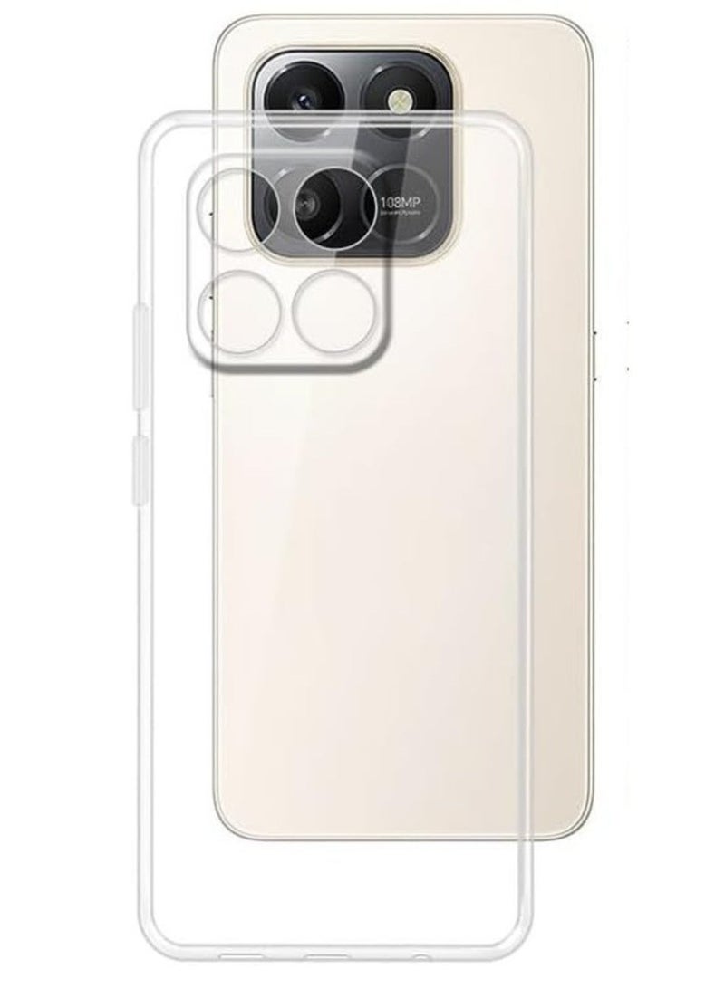 جراب حماية شفاف ناعم من مادة TPU لهاتف Honor X7d، غطاء واقٍ خفيف الوزن، غطاء أنيق وشفاف لحماية الكاميرا، متوافق مع هاتف Honor X7d - Image 1