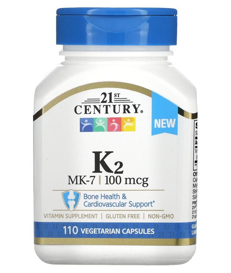 K2 MK-7 100 ميكروغرام 110 كبسولة نباتية