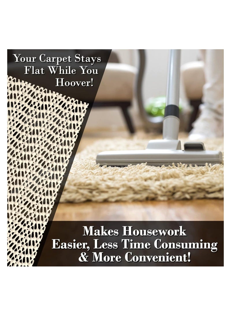 Anti Slip Rug Gripper 200x200cm Large Non Slip Mat (1 Pack)- Anti Slip Rug Underlay, Rug Grippers for Laminate Floor - Rug Anti Slip Underlay, Multipurpose Anti Slip Mat  - Image 4