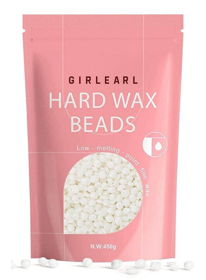 GIRLEARLE 1Lb Wax Beads For Hair Removal - Unscented Hard Wax Beads Refill For Professional Full Body Waxing - Ideal For Facial, Brazilian Bikini, Legs, And Underarms At Home For Women And Men (White) - Image 1
