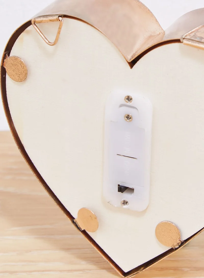 Typo Rose Gold Heart Mini Marquee Letters