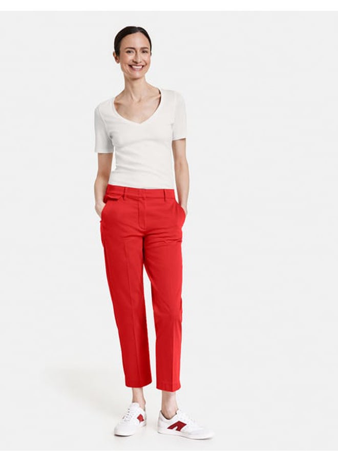 GERRY WEBER City-style 7/8-length trousers with hem slits - Image 4