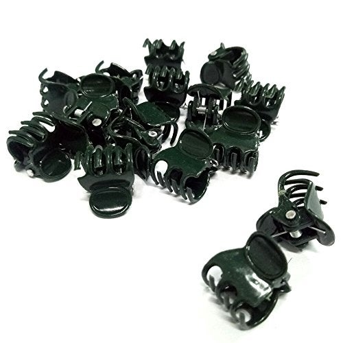 KINGLAKE Orchid & Plant Support Clips - 100 Pcs Dark Green Garden Cymbidium Clips to Keep Stems & Vines Upright - Image 4