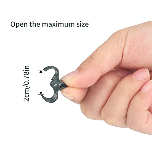 KINGLAKE Orchid & Plant Support Clips - 100 Pcs Dark Green Garden Cymbidium Clips to Keep Stems & Vines Upright - Image 2