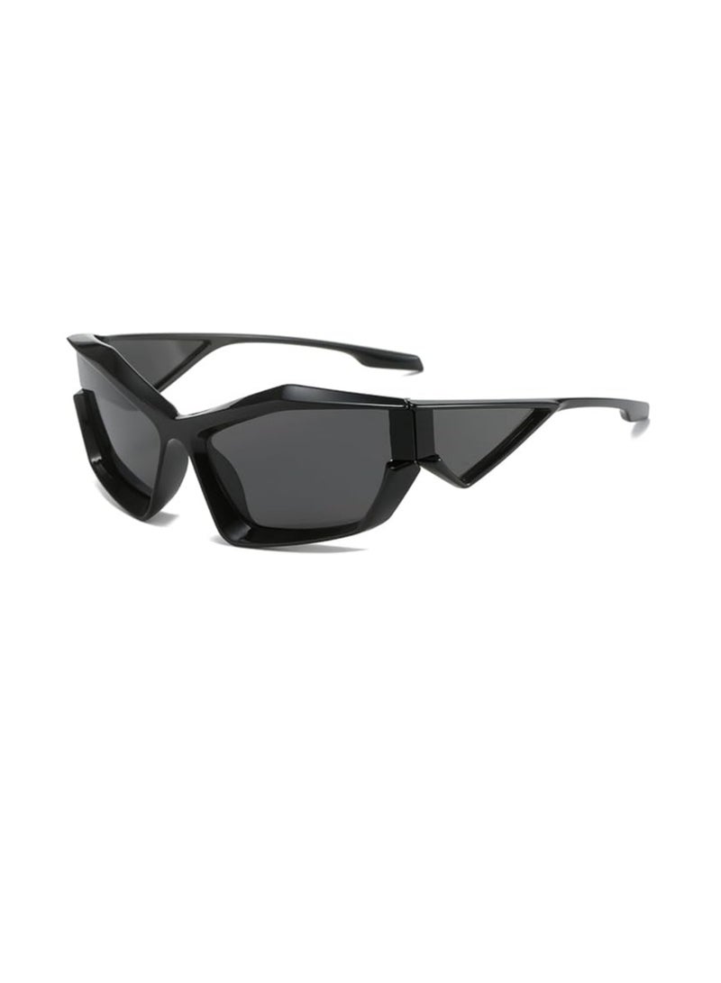 SYOSI Trendy Wrap Around Fashion Sunglasses for Men Women, Cool Sport Y2K Sunglasses Future Style Glasses - Image 1
