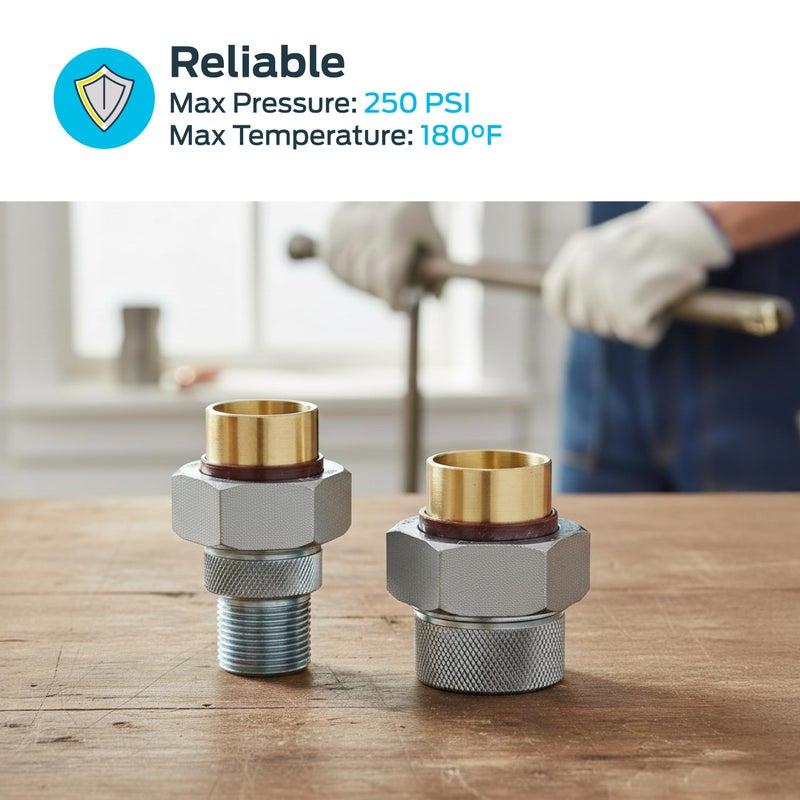 Eastman اتحاد عازل إيستمان 20505، 1 بوصة FIP × 1 بوصة لحام، نحاس - Image 3