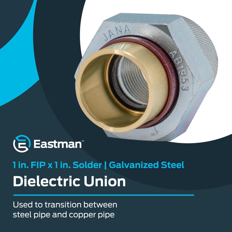 Eastman اتحاد عازل إيستمان 20505، 1 بوصة FIP × 1 بوصة لحام، نحاس - Image 2